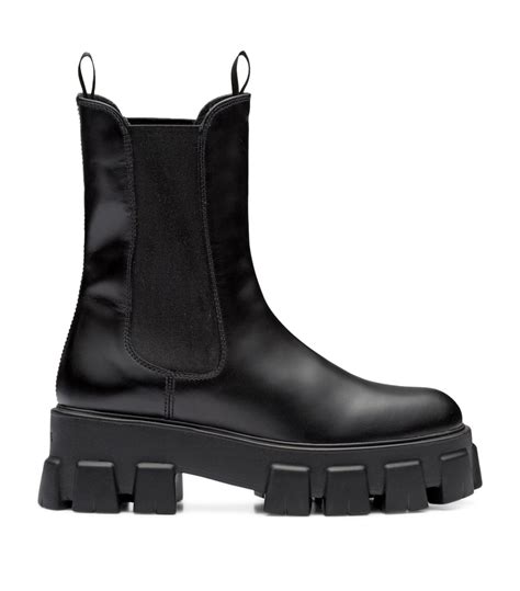 leather ankle boots prada|prada genuine leather boots.